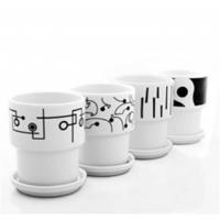 Not Neutral "In the Mix" Mugs with Lids - set of 4