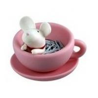 Streamline Teatime Mouse-in-a-Cup Paperclip Holder