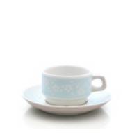 Not Neutral "Blue Flora" Cup and Saucer  ~ New Design