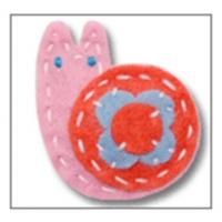 Giddy Giddy Felt Little Girl Hairclip - Snail