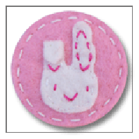 Giddy Giddy Ponytail Felt Hairband - Bunny