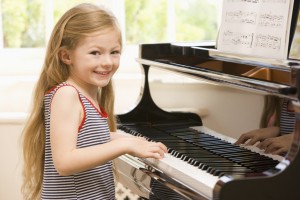 Young Girl Playing Piano