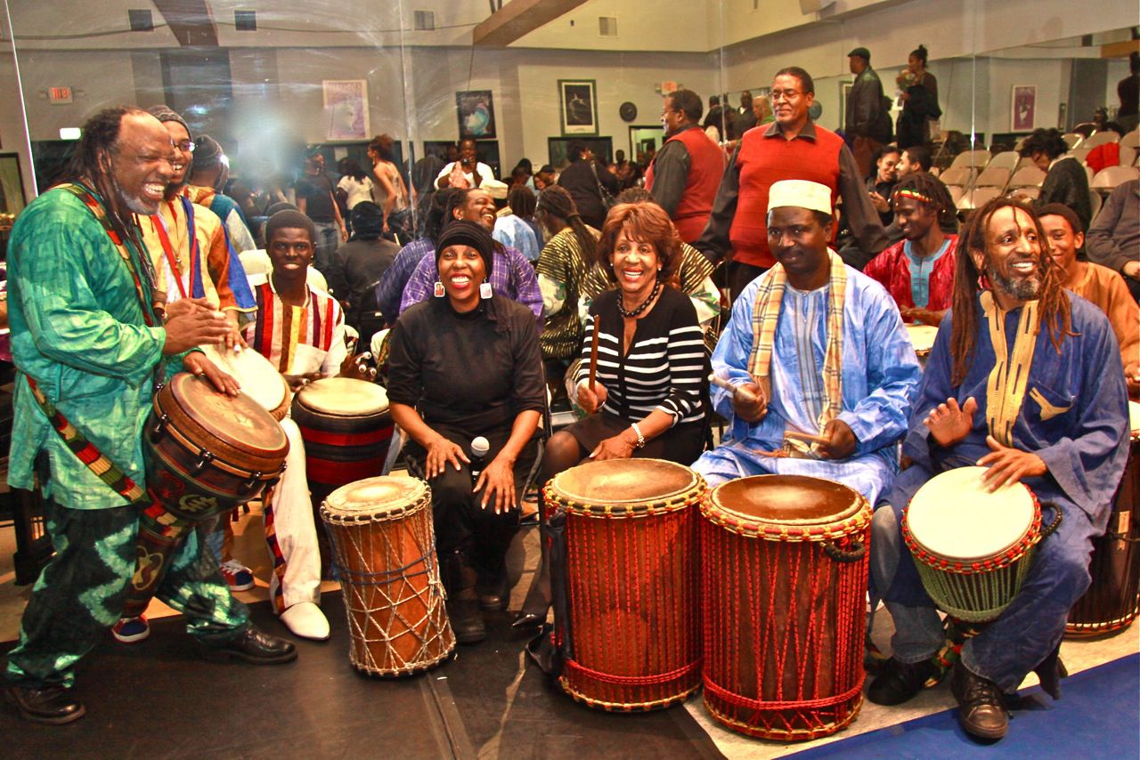 Maxine-Water-Drums-On-Kwanzaa-Celebration-Image