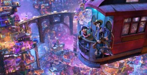 UNLIKELY DUET -- In DisneyPixars Coco, aspiring musician Miguel (voice of Anthony Gonzalez) teams up with charming trickster Hector (voice of Gael García Bernal) on a life-changing journey through the Land of the Dead. Directed by Lee Unkrich, co-directed by Adrian Molina and produced by Darla K. Anderson, DisneyPixars Coco opens in U.S. theaters on Nov. 22, 2017. ©2017 DisneyPixar. All Rights Reserved.