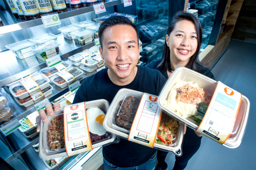 Local culinary industry veterans Albert Chu and Patricia Huang have teamed up with talented local chefs to open a new takeout establishment – ChefBox – in South Pasadena, Calif. Nov. 28, 2017.  With an array of prepared meal boxes filled with a variety of cuisines, ChefBox offers meals for lunch and dinner that can be quickly heated at work or at home.   (Photo by Leo Jarzomb, SGV Tribune/ SCNG)